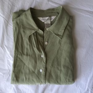 Vtg Casual Corner Silk Blouse